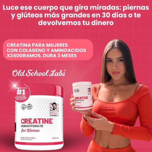 Creatina Monohidrato para mujeres Realza tus glúteos😍