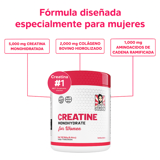 Creatina Monohidrato para mujeres  Realza tus glúteos😍
