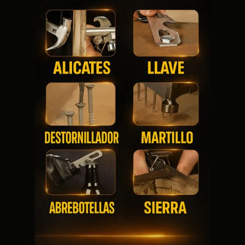 Martillo Táctico Multifuncional 18 en 1 🌟 ¡La herramienta que lo hace todo❗😱