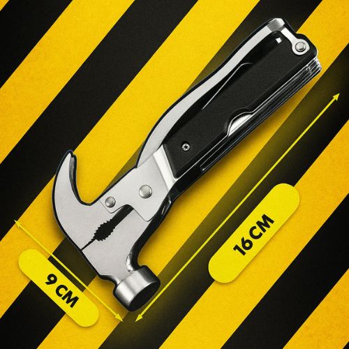 Martillo Táctico Multifuncional 18 en 1 🌟 ¡La herramienta que lo hace todo❗😱