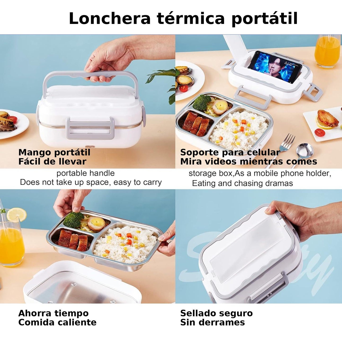 LONCHERA TÉRMICA ELÉCTRICA PORTÁTIL